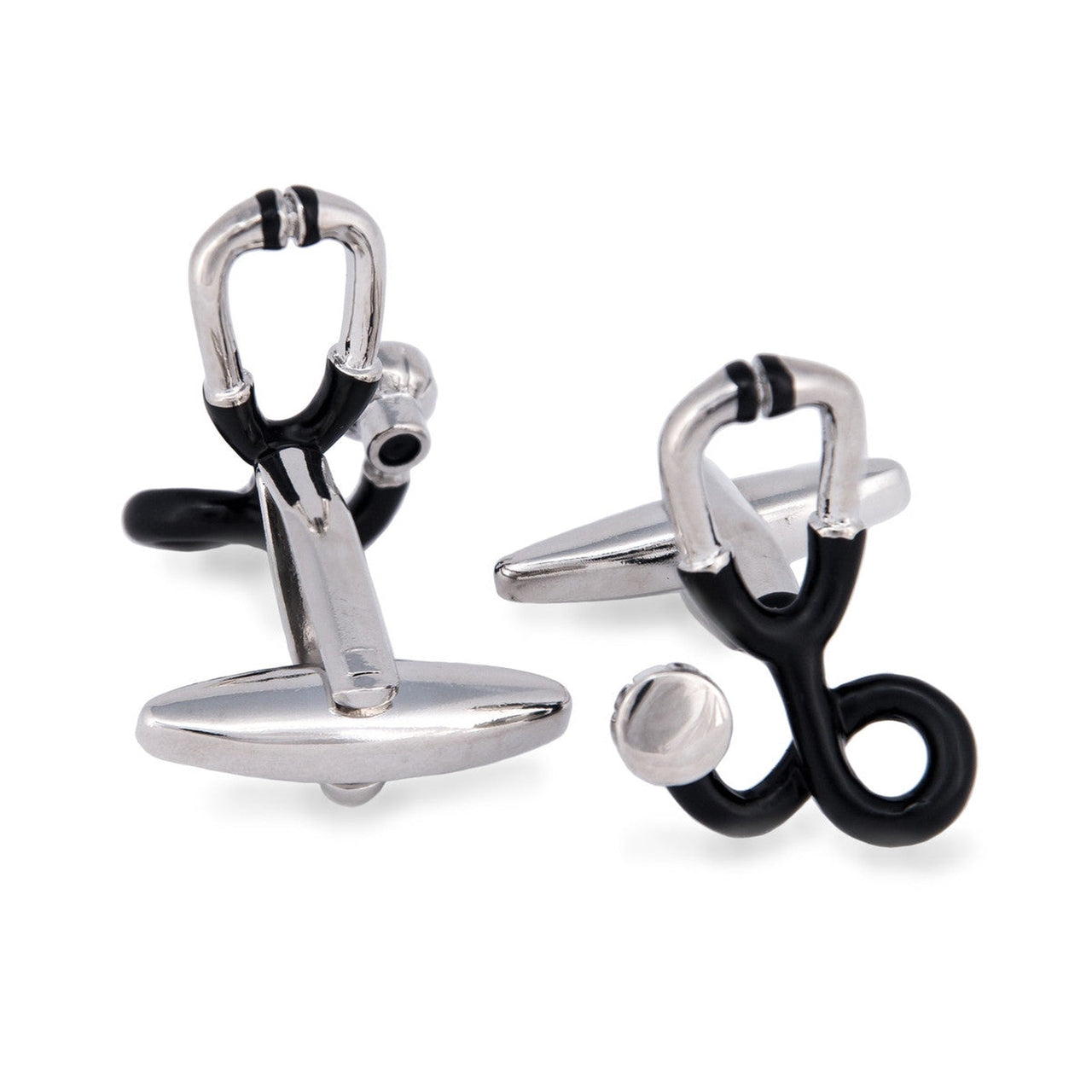 Stethoscope in Black Cufflinks