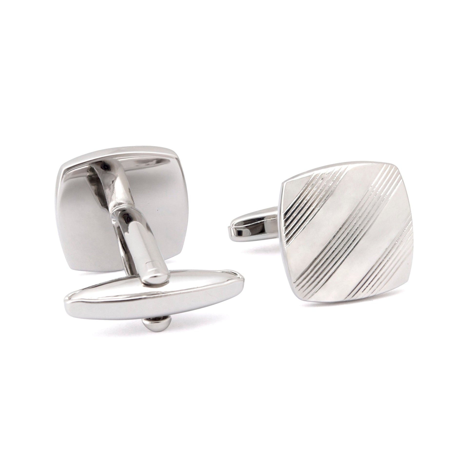 Classic Silver Square Cufflinks in various designs F