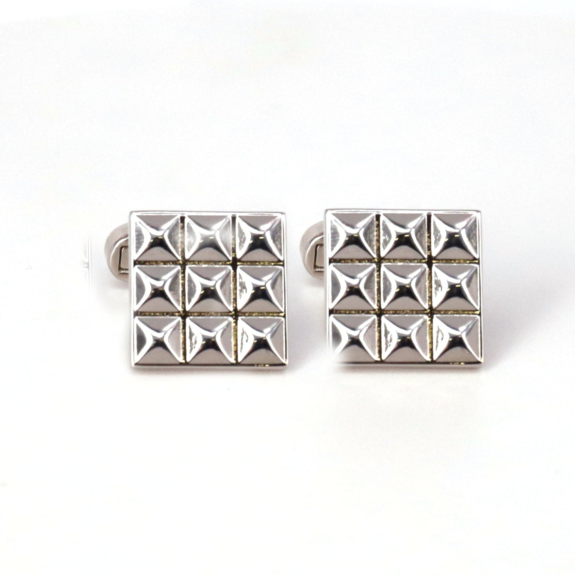 Classic Silver Square Cufflinks in various designs F