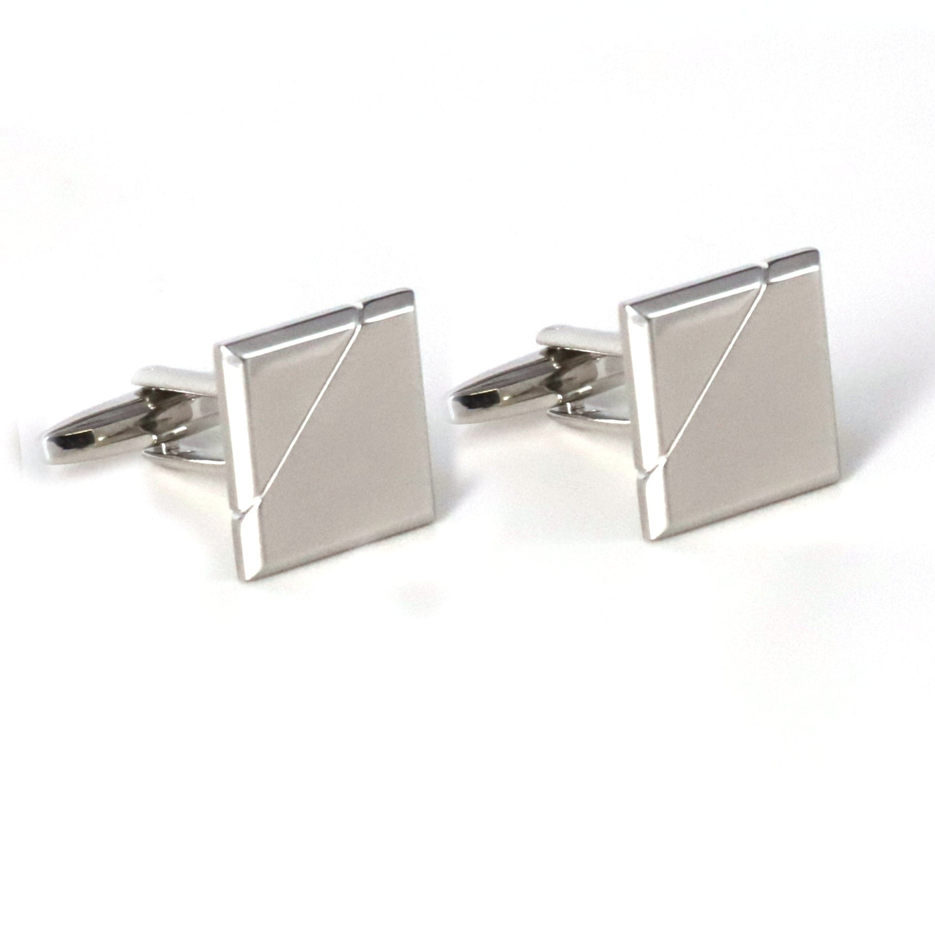 Classic Silver Square Cufflinks in various designs F