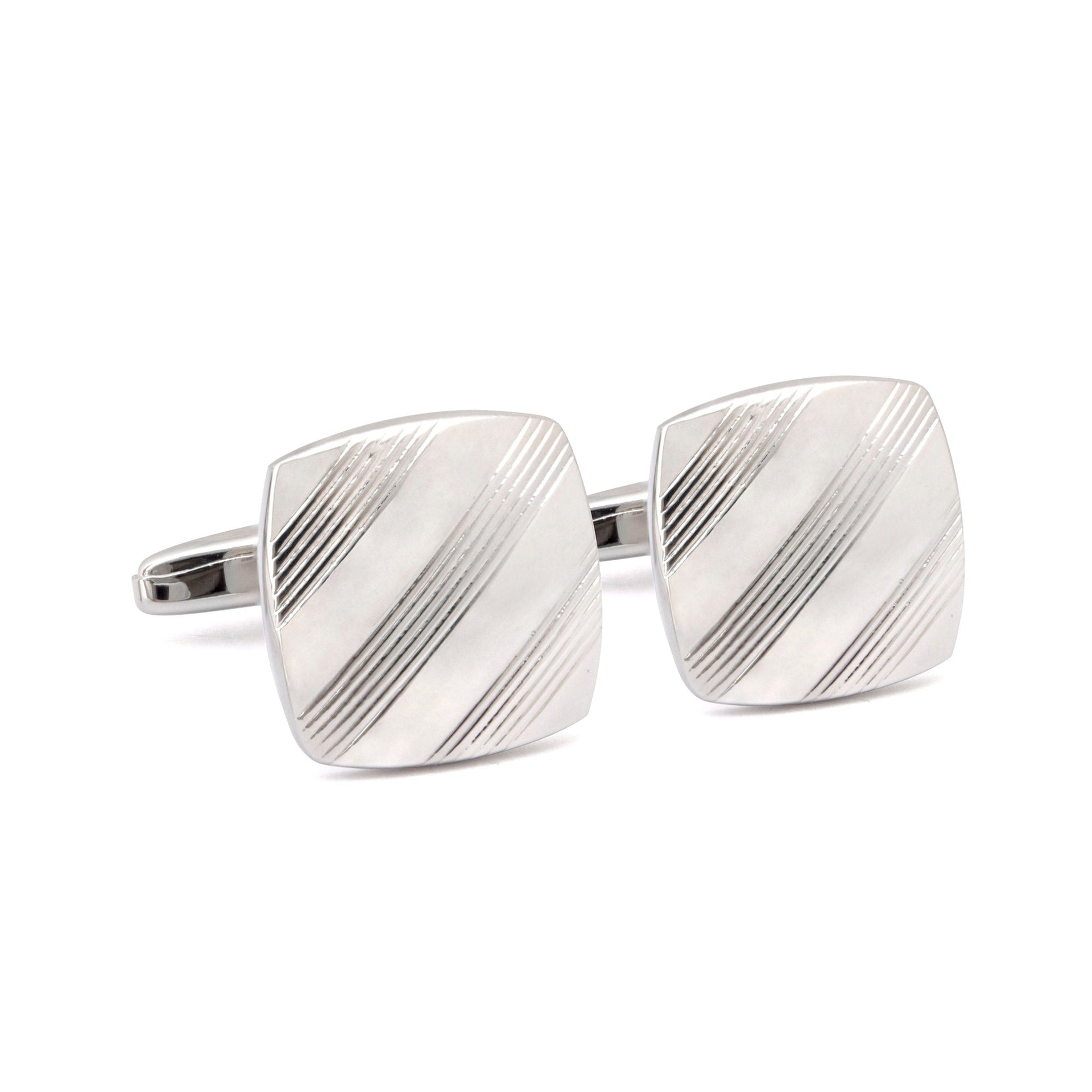 Classic Silver Square Cufflinks in various designs F