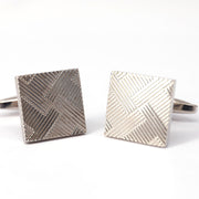 Classic Silver Square Cufflinks in various designs F