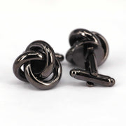 Gunmetal Big Wire Knot Cufflinks