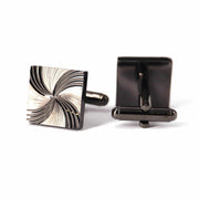 Gunmetal Cufflinks with Detailing