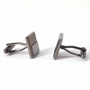 Gunmetal Cufflinks with Detailing