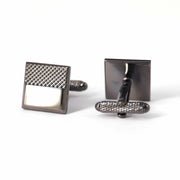 Gunmetal Cufflinks with Detailing