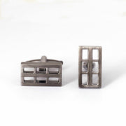 Gunmetal Window Grill Cufflinks