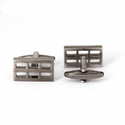 Gunmetal Window Grill Cufflinks