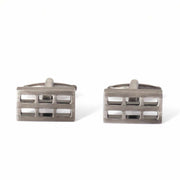 Gunmetal Window Grill Cufflinks