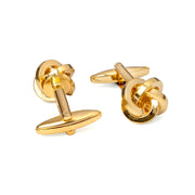 Knot Gold-toned brass cufflinks F