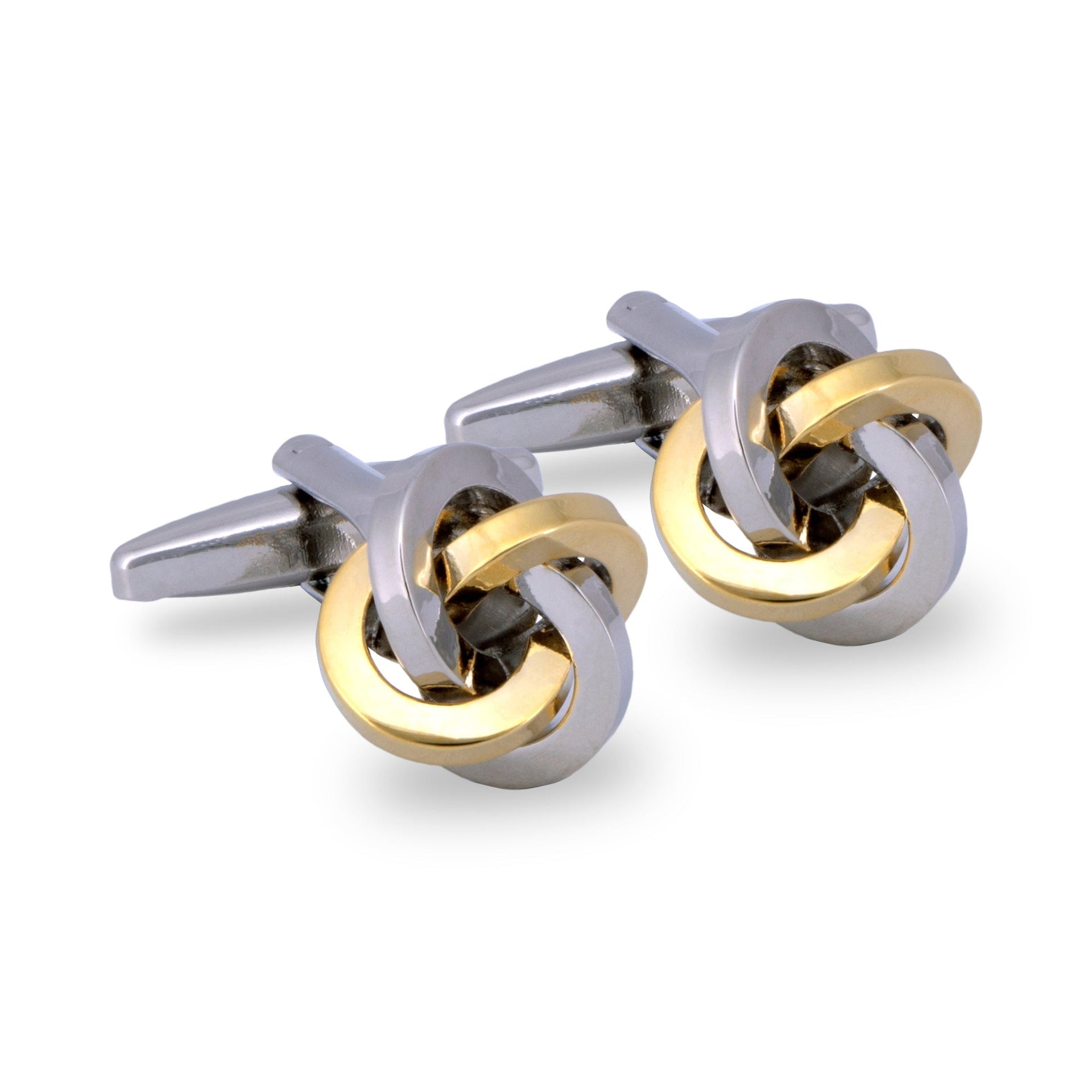 Knot Gold-toned brass cufflinks F