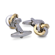 Knot Gold-toned brass cufflinks F