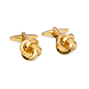 Knot Gold-toned brass cufflinks F