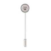 Lapel with Clip-on White Silver Button Covers