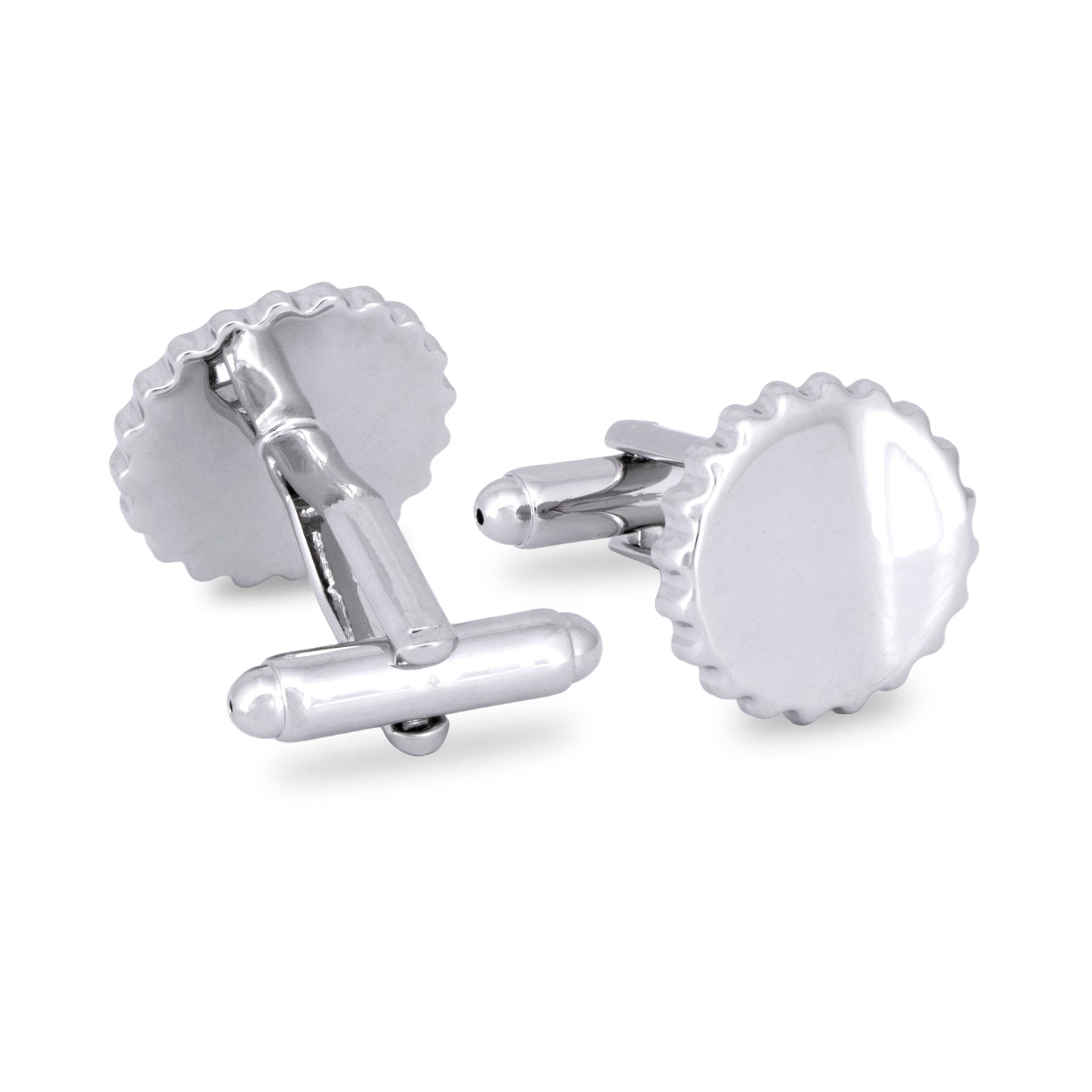 Marzthomson Bottle Cap Cufflinks in Silver c