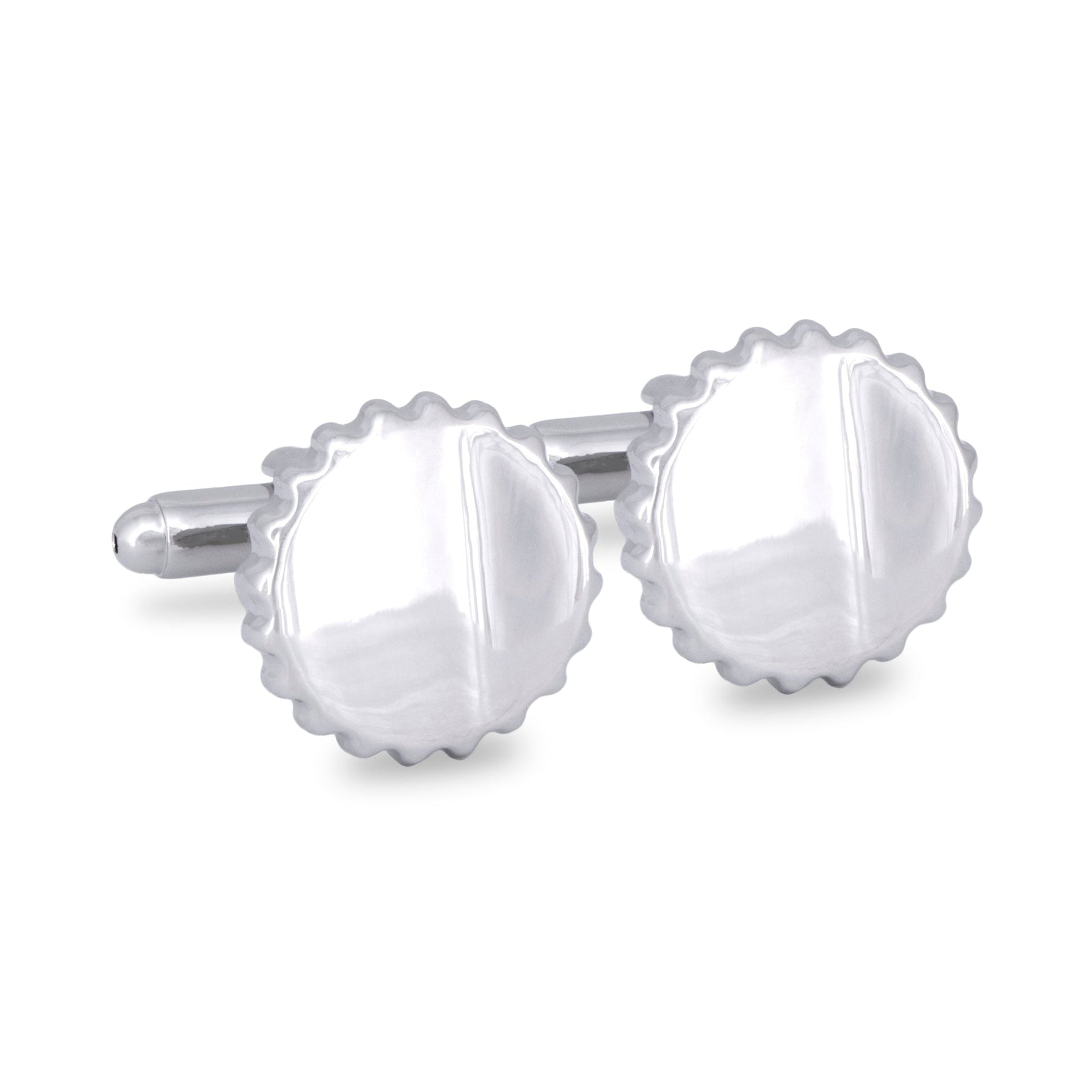 Marzthomson Bottle Cap Cufflinks in Silver c