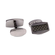 Marzthomson Carbon Fiber Cufflinks in Gunmetal