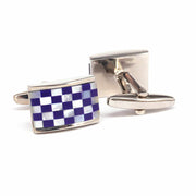 Mosaic Square MOP Cufflinks Purple Blue classic J