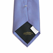 Orobianco L'unique Jacquard cobalt blue with White Twill 8cm-Neckties-Orobianco L'unique-Cufflinks.com.sg