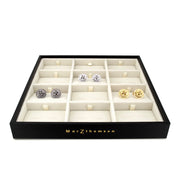 Professional Cufflinks Storage Tray in Black - Marzthomson