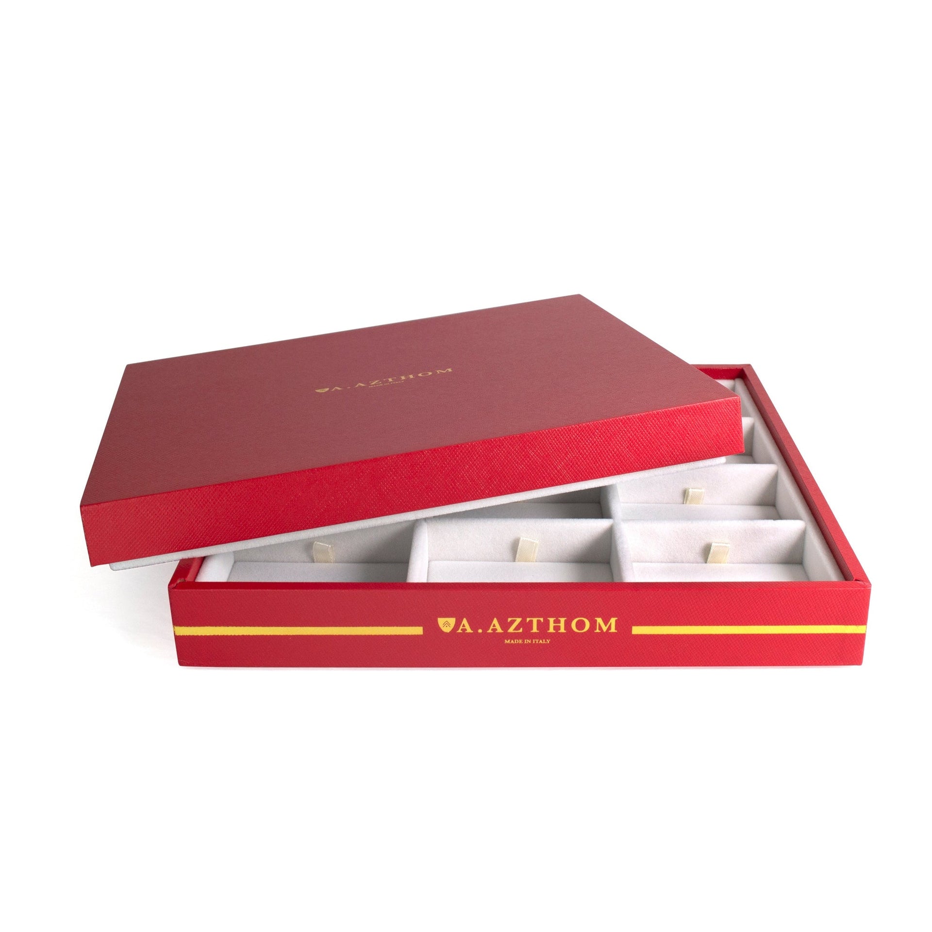 Professional Cufflinks Storage Tray in Red by Azthom