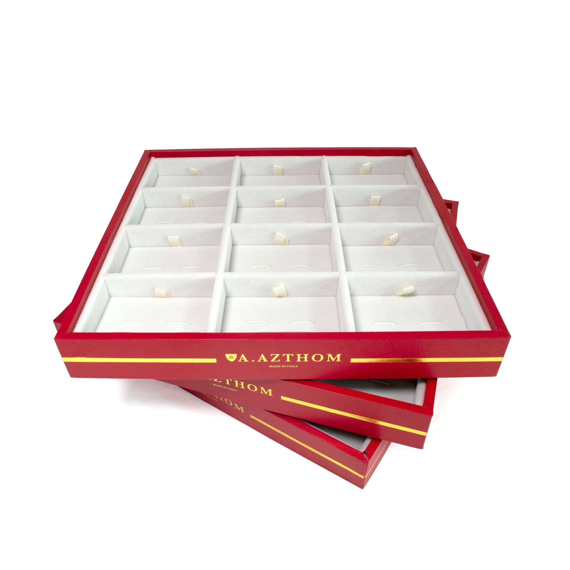 Professional Cufflinks Storage Tray in Red by Azthom