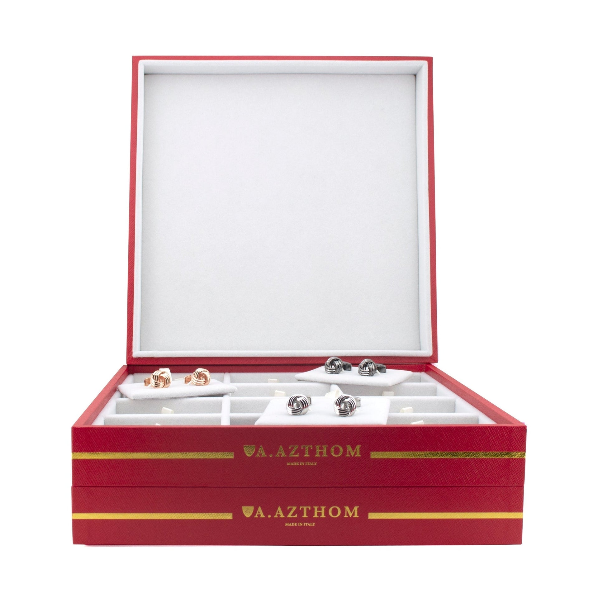 Professional Cufflinks Storage Tray in Red by Azthom