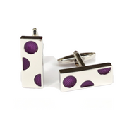 Purple Cheese Cufflinks