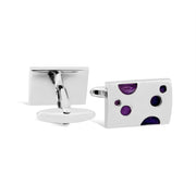 Purple Cheese Cufflinks