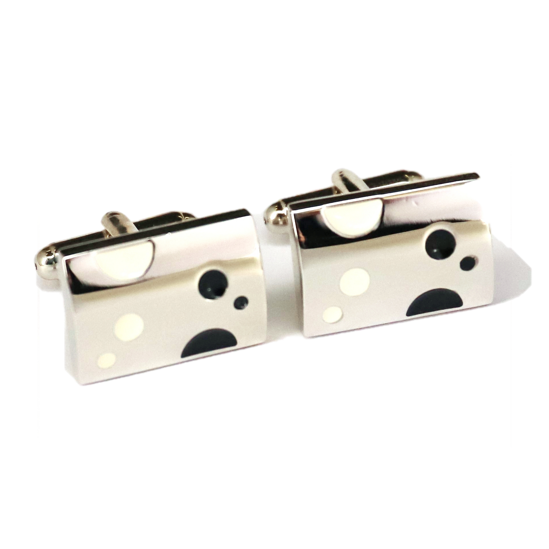 Purple Cheese Cufflinks