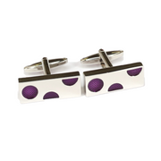 Purple Cheese Cufflinks