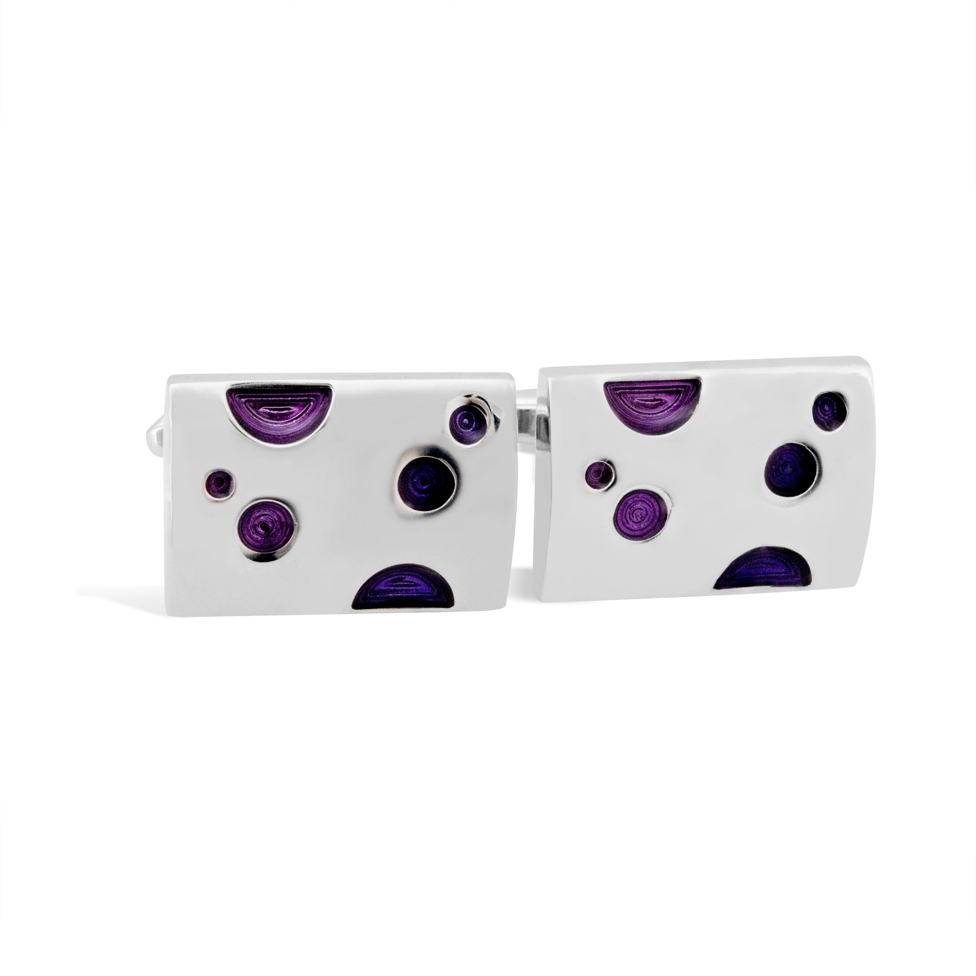 Purple Cheese Cufflinks