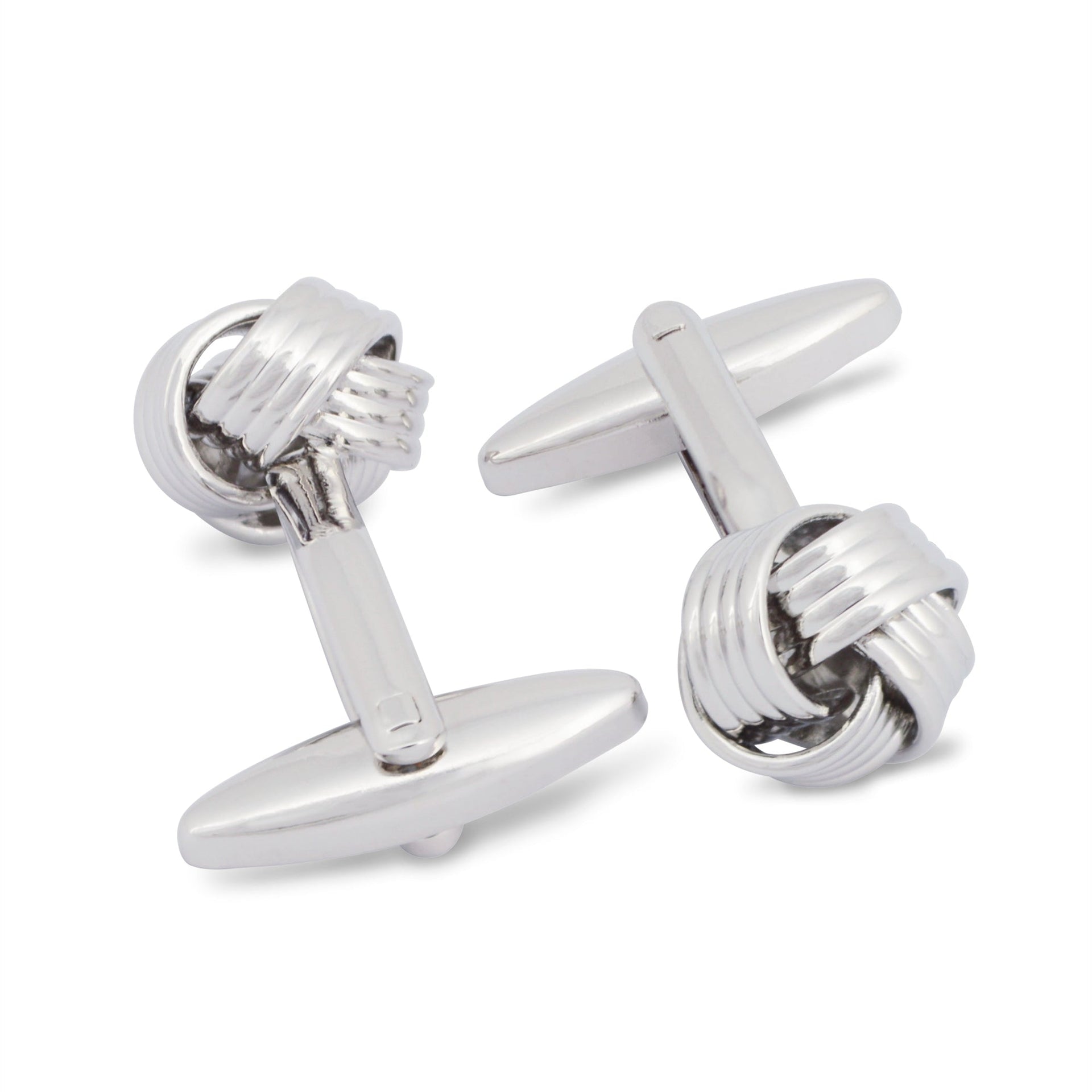 Silver Quadruple Wire Knot Cufflinks