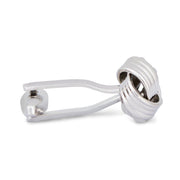 Silver Quadruple Wire Knot Cufflinks