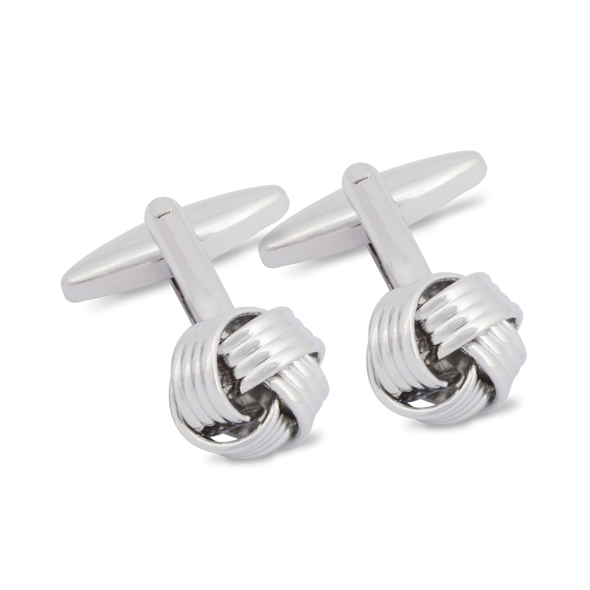 Silver Quadruple Wire Knot Cufflinks