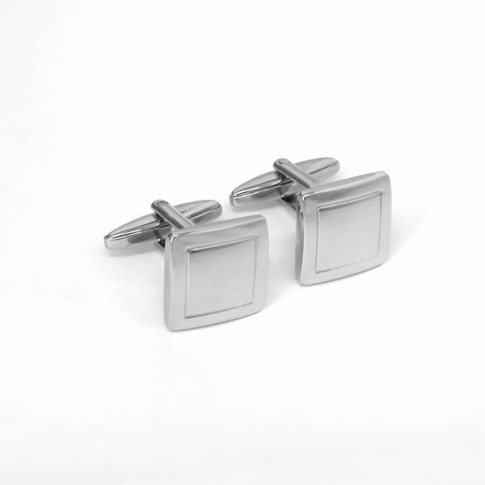 Square & Square Cufflinks in Silver