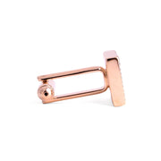 Square Textured Rose Gold Cufflinks