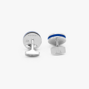 Tablet Ice cufflinks with blue enamel