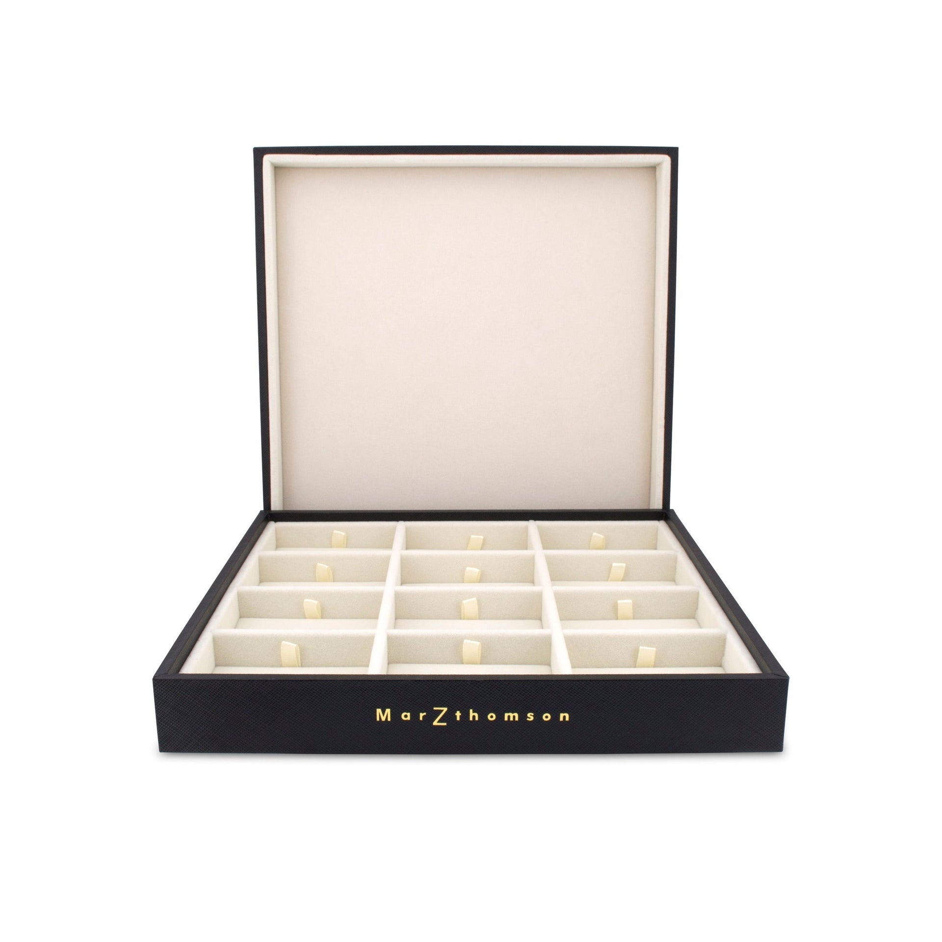 Professional Cufflinks Storage Tray in Black - Marzthomson